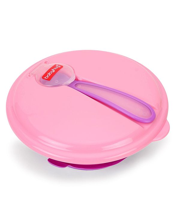 Babyhug Suction Bowl With Spoon Blue Green - 300 ml