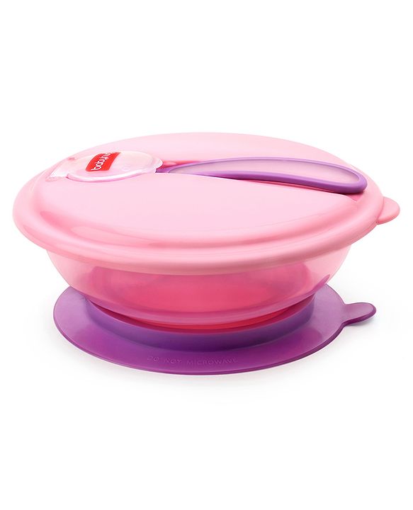 Babyhug Suction Bowl With Spoon Blue Green - 300 ml