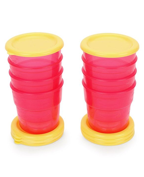 Babyhug 70 ml Freezer Snack Pots Set of 8 - Pink