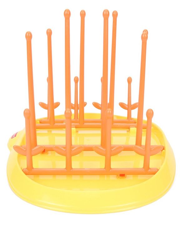 Babyhug Bottle Organizer Cum Drying Rack - Yellow
