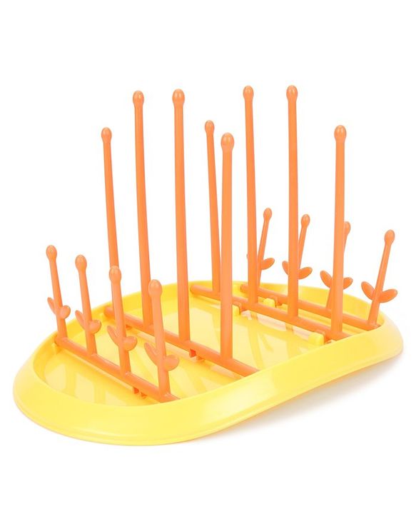 Babyhug Bottle Organizer Cum Drying Rack - Yellow
