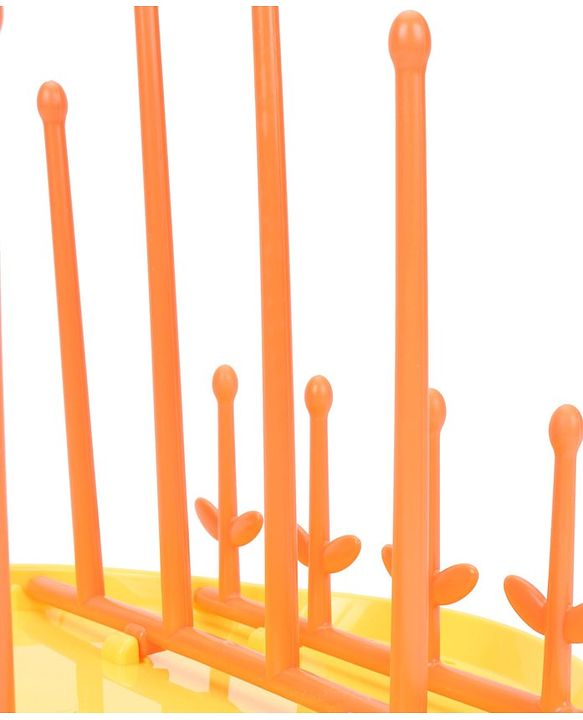 Babyhug Bottle Organizer Cum Drying Rack - Yellow