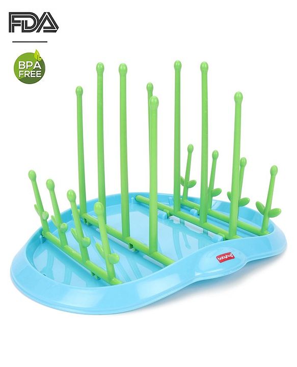 Babyhug Bottle Organizer Cum Drying Rack - Yellow
