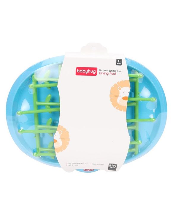 Babyhug Bottle Organizer Cum Drying Rack - Yellow