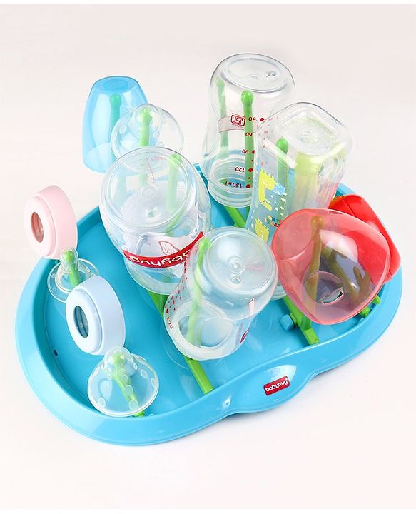 Babyhug Bottle Organizer Cum Drying Rack - Yellow