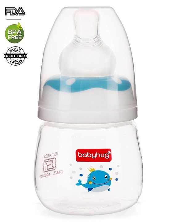 Babyhug Anti Colic Sterilizable Feeding Bottle Blue - 60 ml