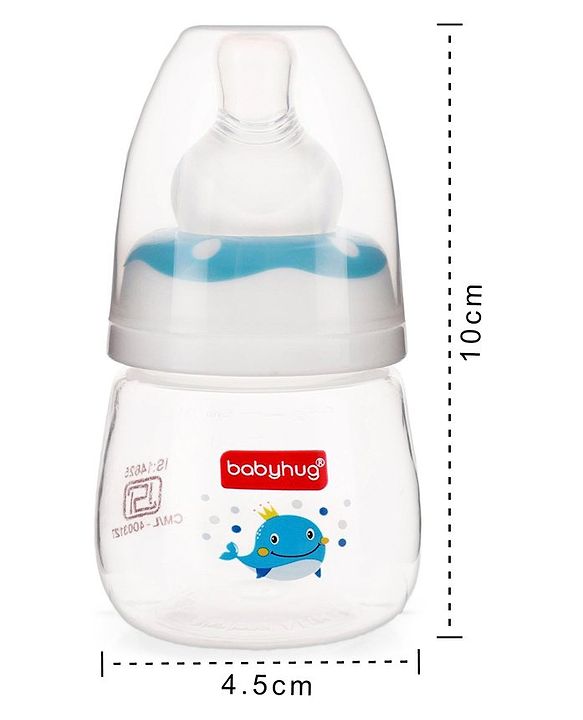 Babyhug Anti Colic Sterilizable Feeding Bottle Blue - 60 ml