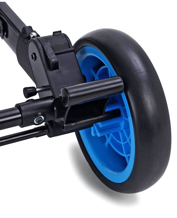 Babyhug Rock Star Stroller Cum Rocker With 5 Point Safety Harness - Blue| Reclining Seat| Linked Brake| Adjustable Canopy| Single Hand Fold