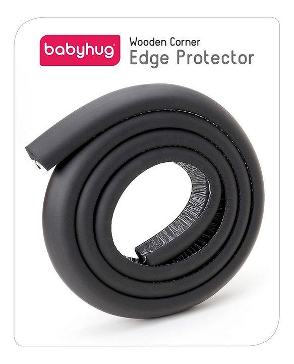 Babyhug Wooden Corner Edge Protector - Black