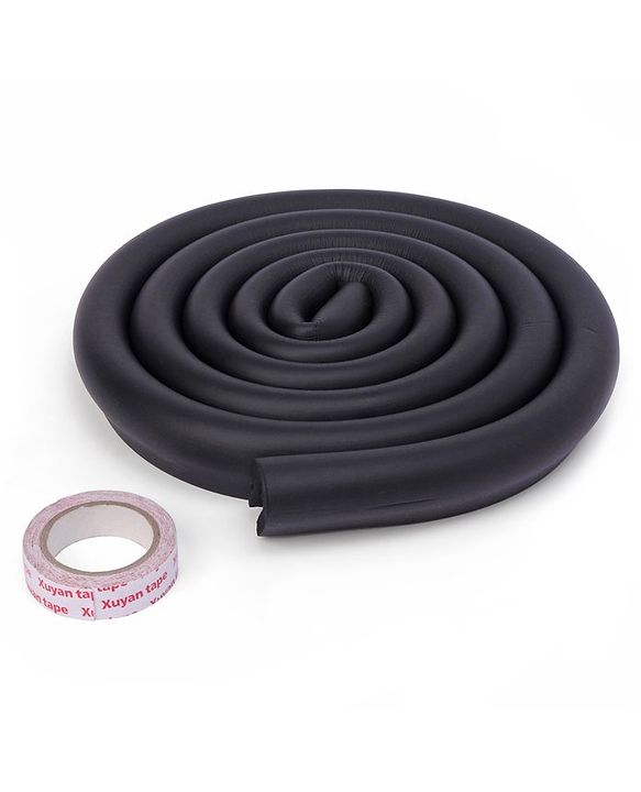 Babyhug Glass Corner Edge Protector  With Tape - Black