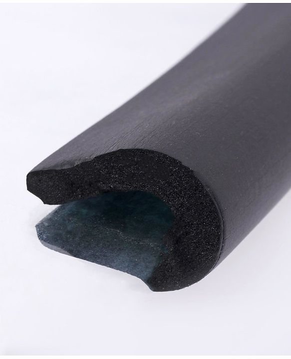 Babyhug Glass Corner Edge Protector  With Tape - Black
