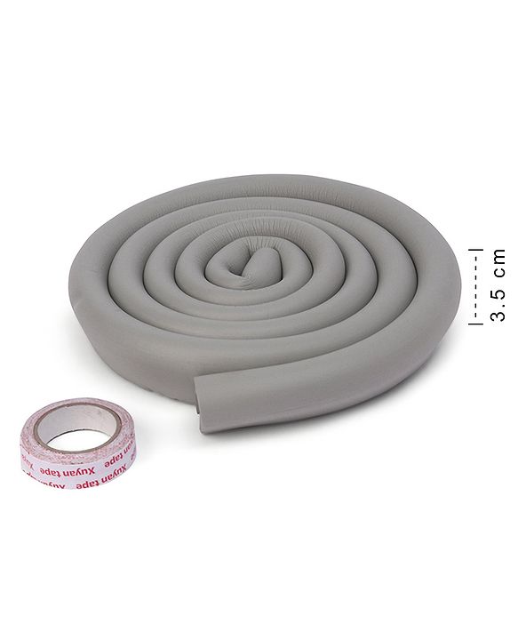 Babyhug Glass Corner Edge Protector  With Tape - Black