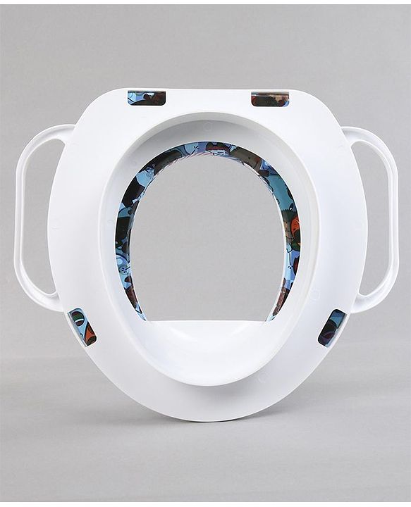 Babyhug Soft Potty Seat With Handle Sea Print - White