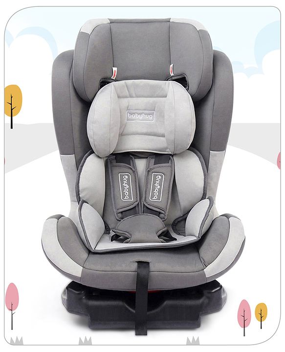 Babyhug Bon Voyage Forward Facing Isofix Convertible Car Seat - Grey