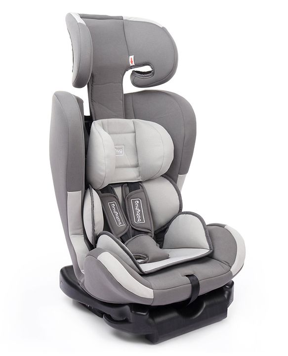 Babyhug Bon Voyage Forward Facing Isofix Convertible Car Seat - Grey