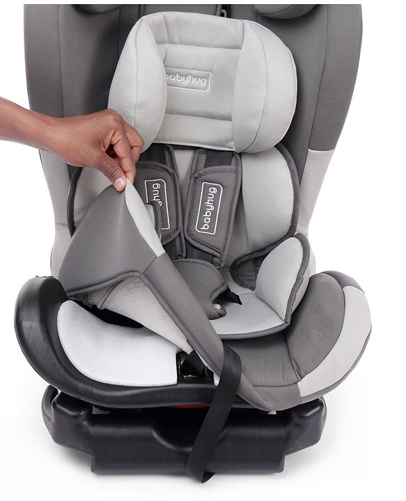 Babyhug Bon Voyage Forward Facing Isofix Convertible Car Seat - Grey