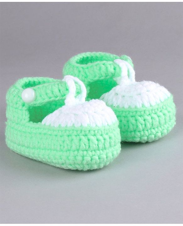 Cute Walk by Babyhug Winter Booties - Green