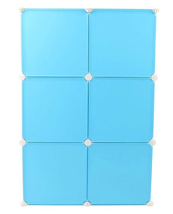Babyhug 6 Cabinets Detachable Storage Unit Cartoon Print - Green