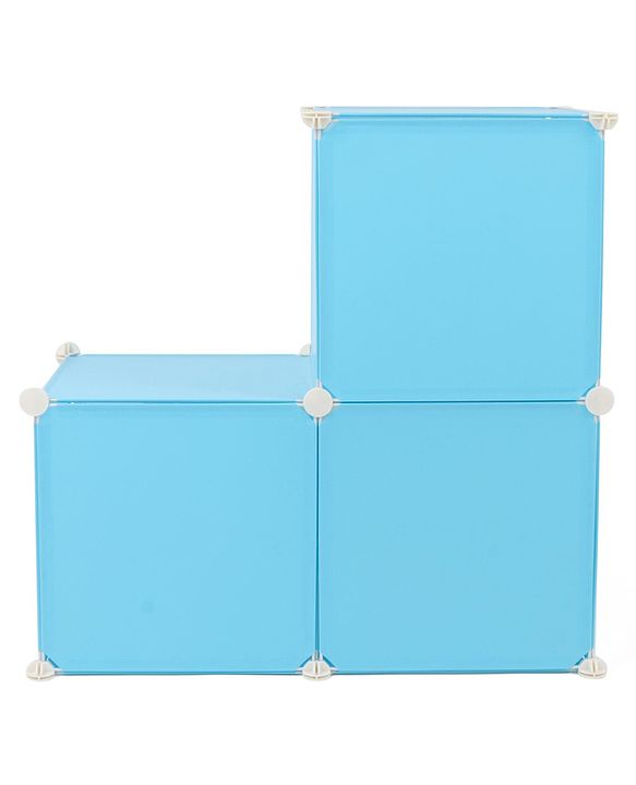 Babyhug 3 Cabinets Detachable Storage Unit Cartoon Print - Blue