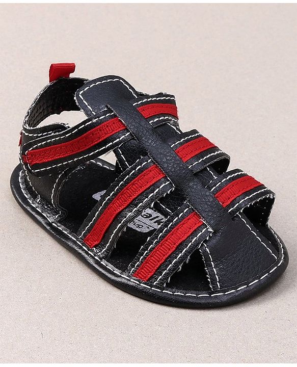 Cute Walk by Babyhug Booties - Black Red