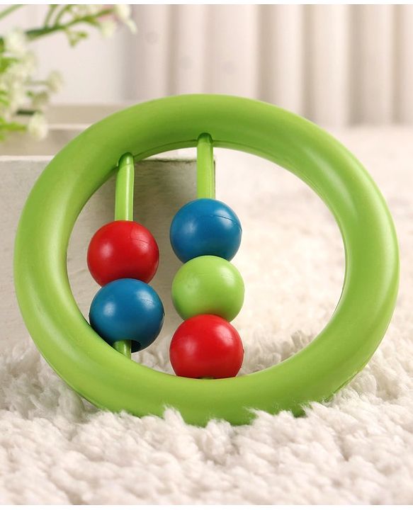 Babyhug Beads Rattle Red - Length 9 cm