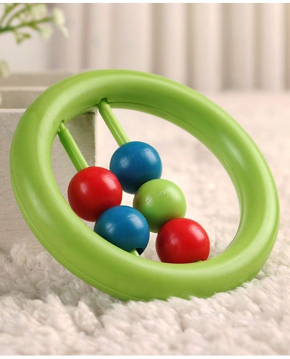 Babyhug Beads Rattle Red - Length 9 cm
