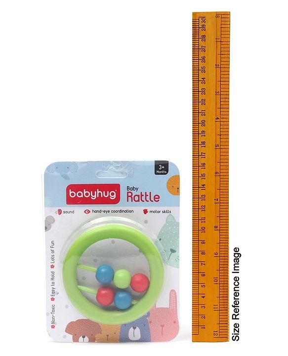 Babyhug Beads Rattle Red - Length 9 cm