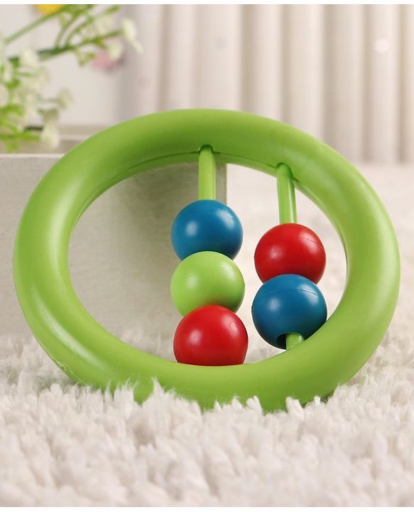 Babyhug Beads Rattle Red - Length 9 cm