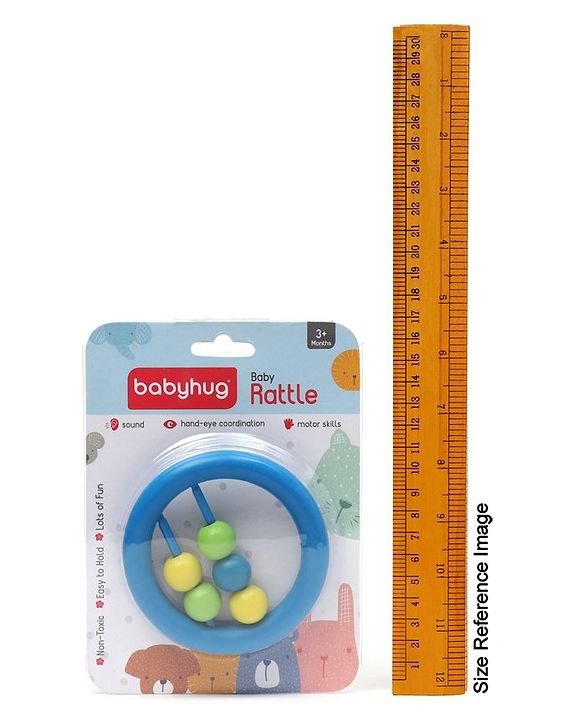 Babyhug Beads Rattle Red - Length 9 cm