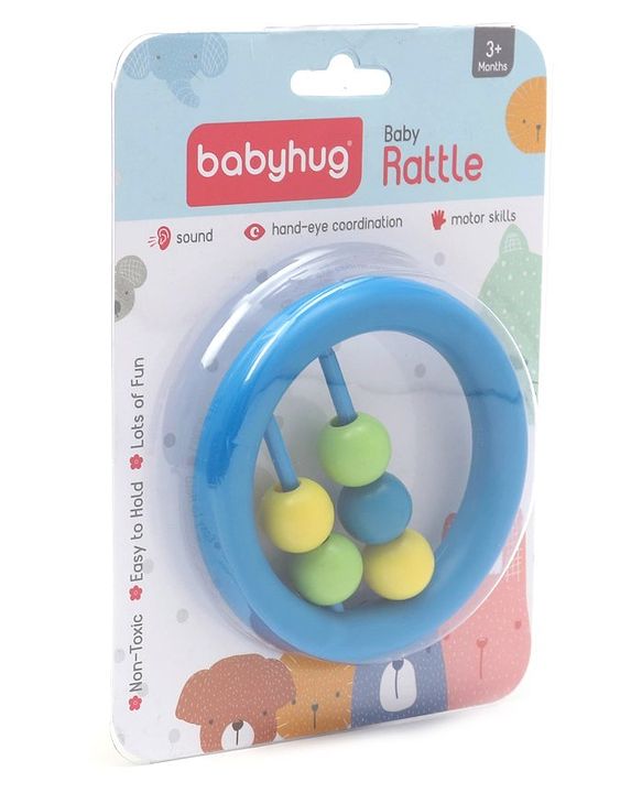 Babyhug Beads Rattle Red - Length 9 cm