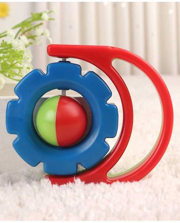 Babyhug Flip Flower Rattle - Blue