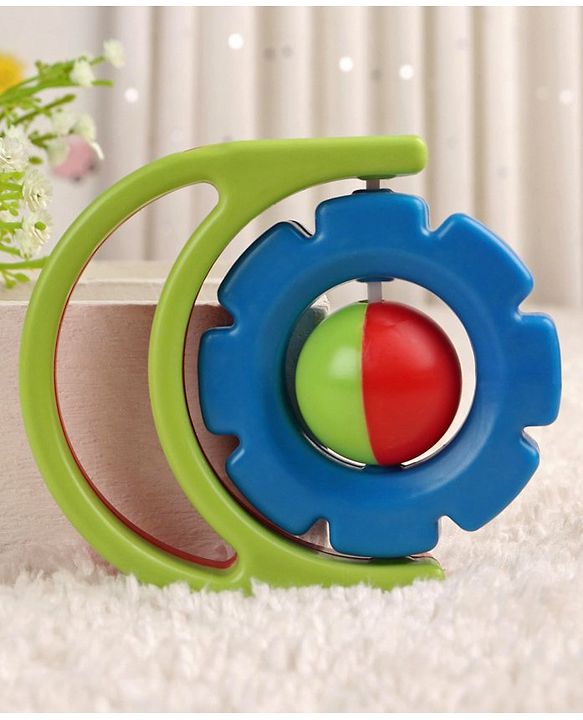Babyhug Flip Flower Rattle - Blue