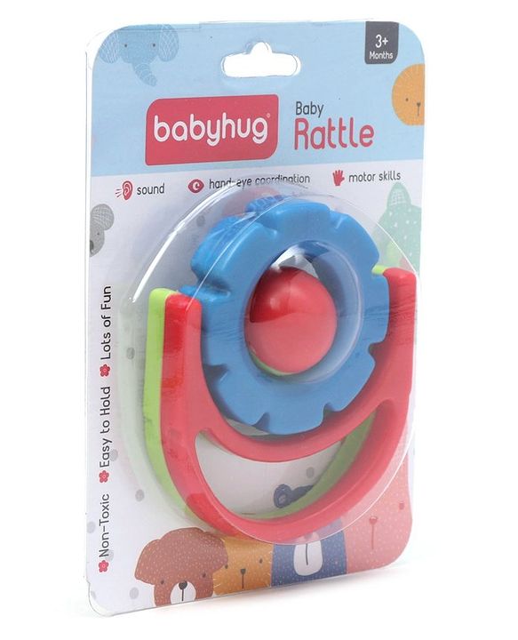 Babyhug Flip Flower Rattle - Blue