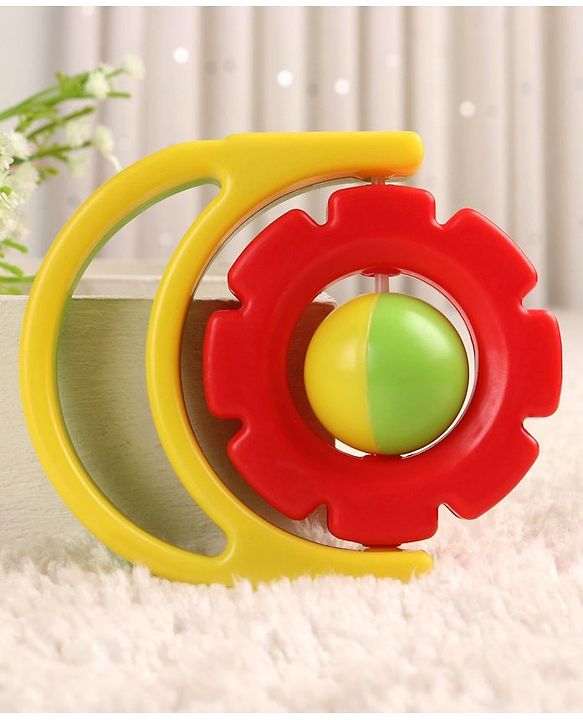 Babyhug Flip Flower Rattle - Blue