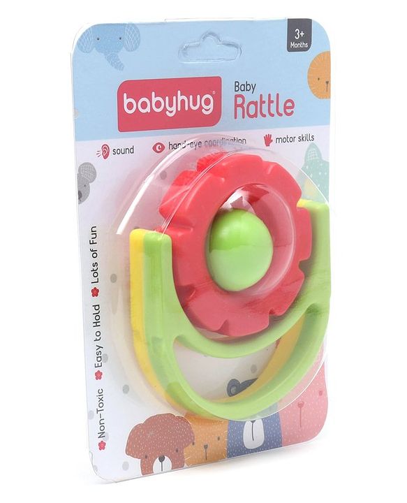 Babyhug Flip Flower Rattle - Blue