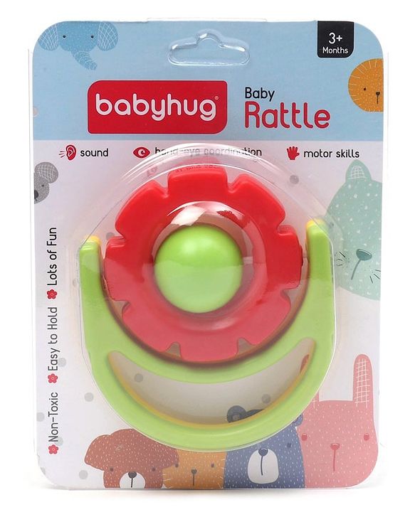 Babyhug Flip Flower Rattle - Blue