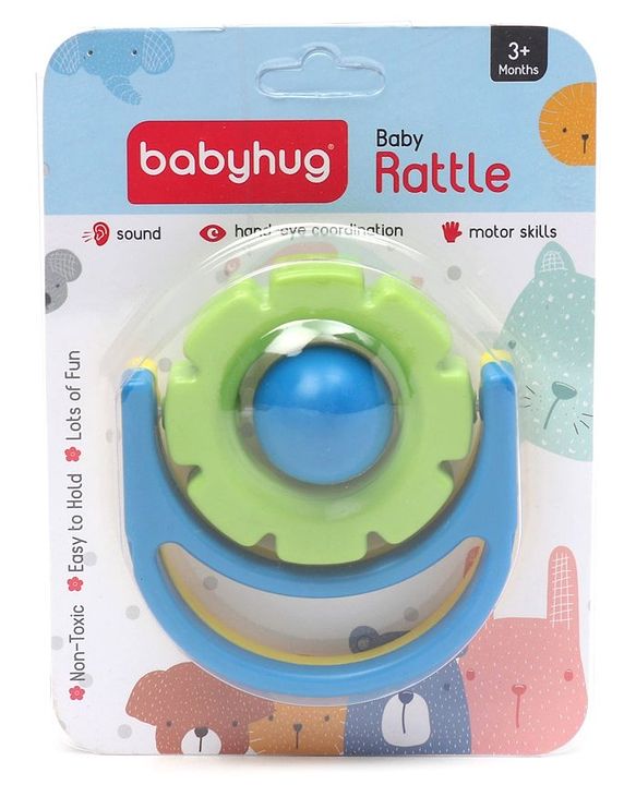 Babyhug Flip Flower Rattle - Blue
