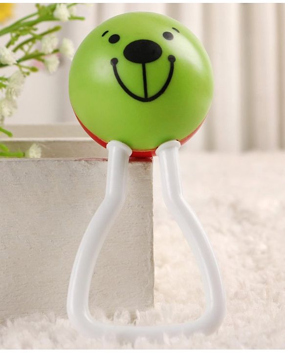 Babyhug Joy Rattle with Vibrant Color & Delightful Rattling Sound|Lightweight, Easy-to-Hold Rattle for Sensory|Motor Skill & Cognitive Development|Safe & Durable Material|3+ Months|BIS|Yellow & Blue