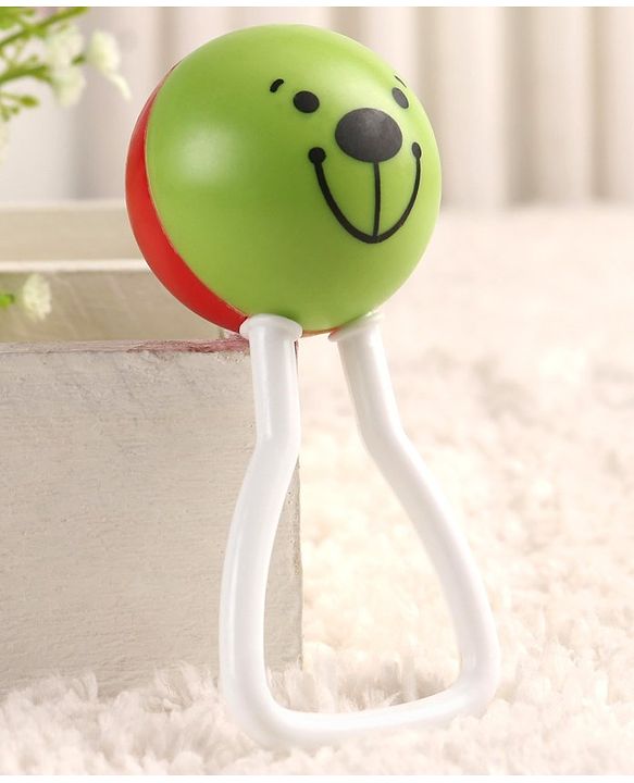 Babyhug Joy Rattle with Vibrant Color & Delightful Rattling Sound|Lightweight, Easy-to-Hold Rattle for Sensory|Motor Skill & Cognitive Development|Safe & Durable Material|3+ Months|BIS|Yellow & Blue
