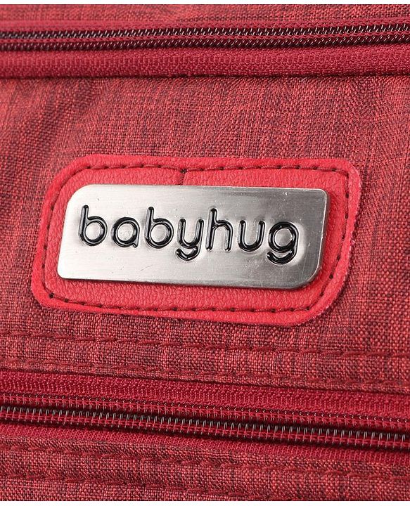 Babyhug Multipurpose Backpack Style Diaper Bag - Maroon