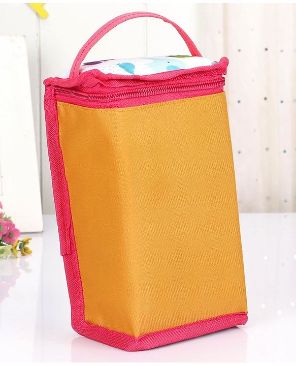 Babyhug Winsome Diaper Bag Elephant Print - Yellow