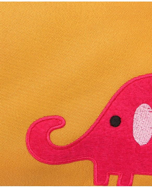 Babyhug Winsome Diaper Bag Elephant Print - Yellow