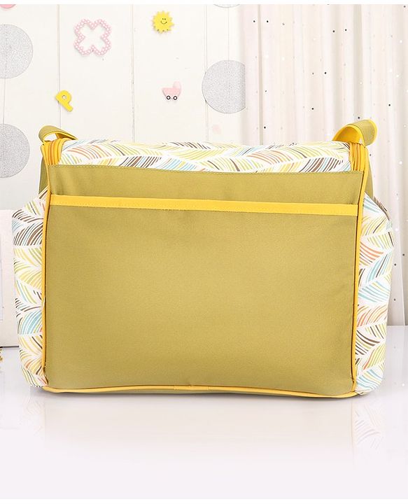 Babyhug Winsome Diaper Bag Giraffe Print - Dark Green