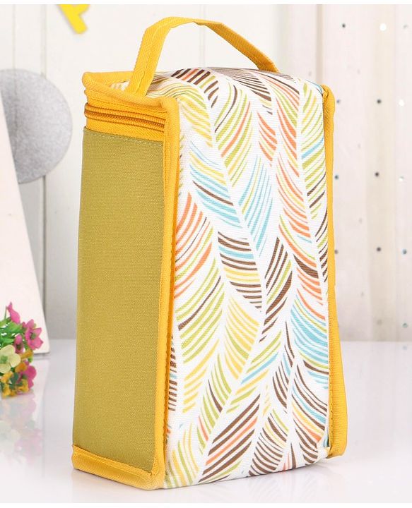 Babyhug Winsome Diaper Bag Giraffe Print - Dark Green