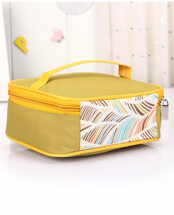Babyhug Winsome Diaper Bag Giraffe Print - Dark Green