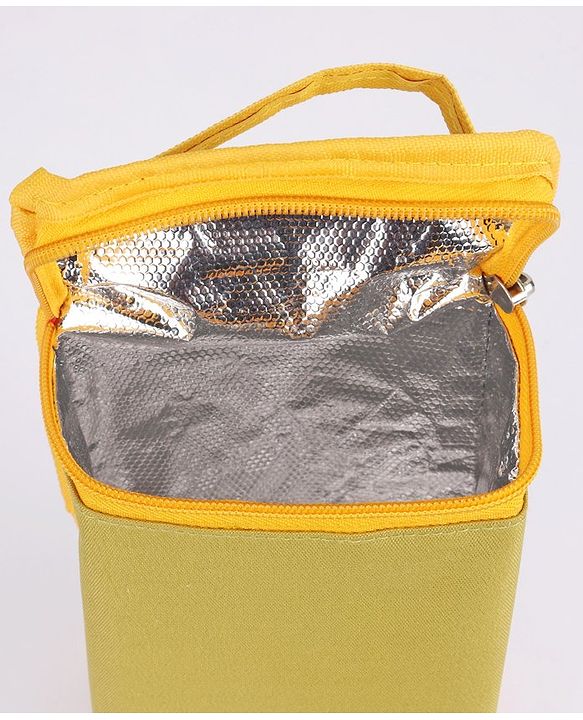 Babyhug Winsome Diaper Bag Giraffe Print - Dark Green