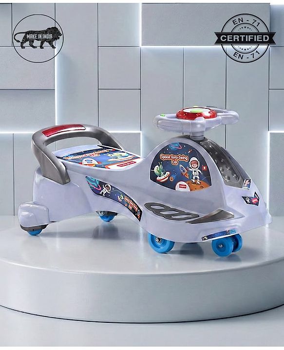 Babyhug Space Gyro Swing Car - Grey