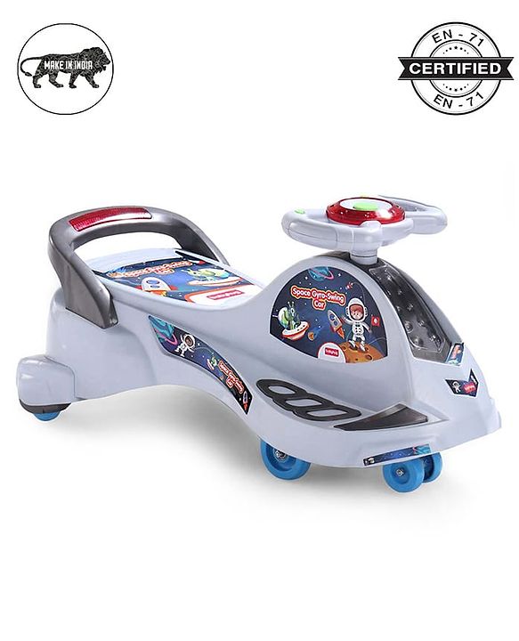 Babyhug Space Gyro Swing Car - Grey