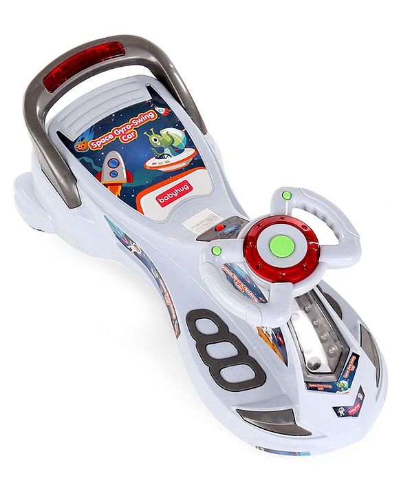 Babyhug Space Gyro Swing Car - Grey