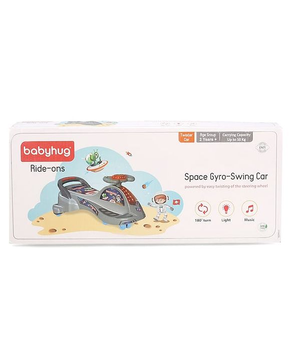 Babyhug Space Gyro Swing Car - Grey